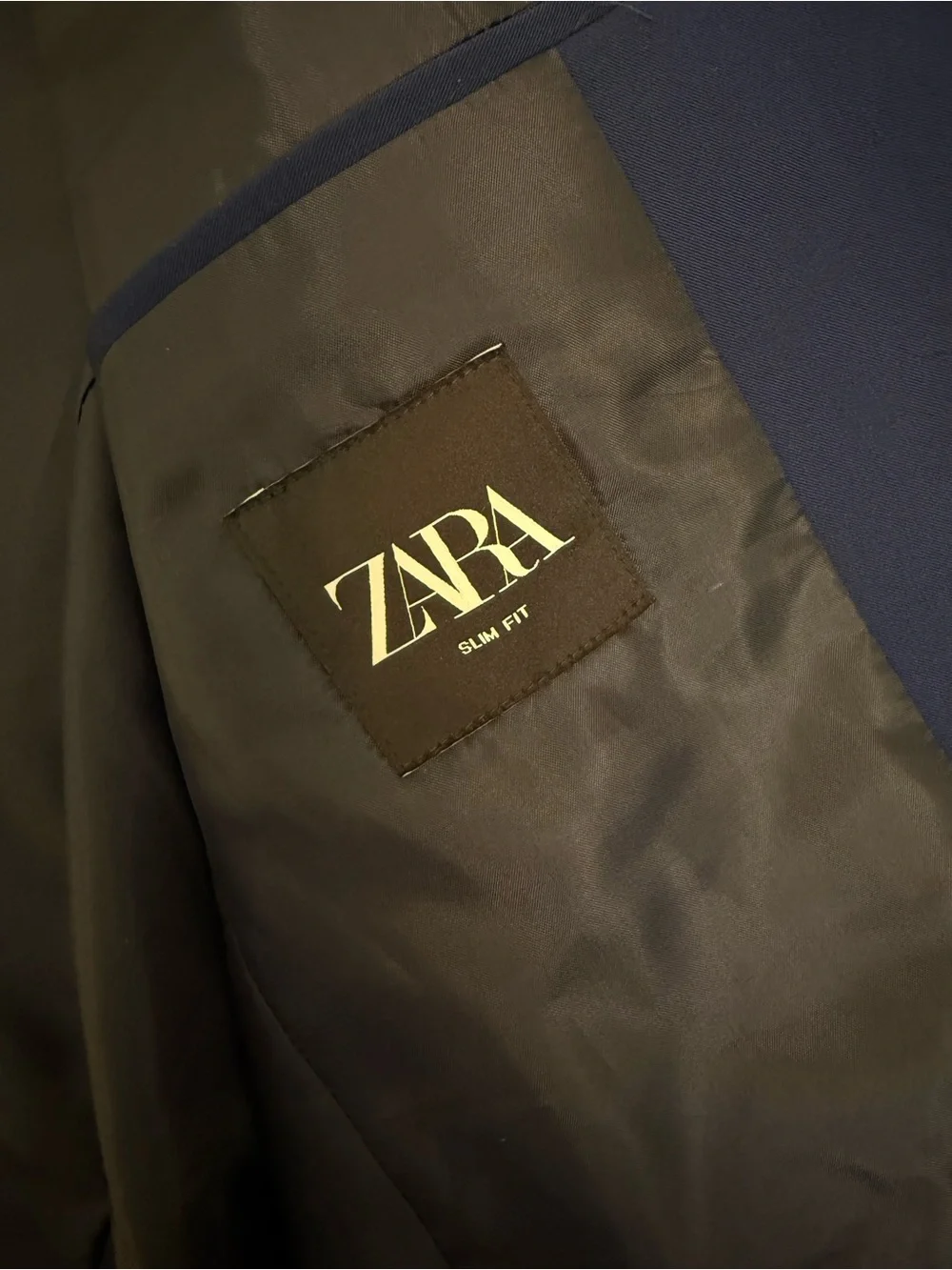 Zara Navy Slim Fit Blazer Sport Coat Men’s 38R NWT